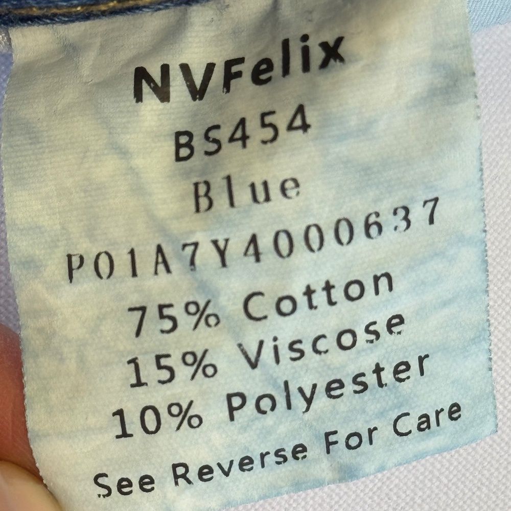 NVFelix High Rise Wide Leg Medium Wash Jean Size Medium - Picture 4 of 6